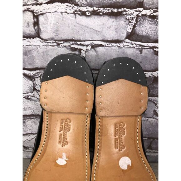 G.H Bass Weejuns Black Leather Handsewn Penny Dress Loafer Shoes Men 12D US/45EU - Picture 6 of 16